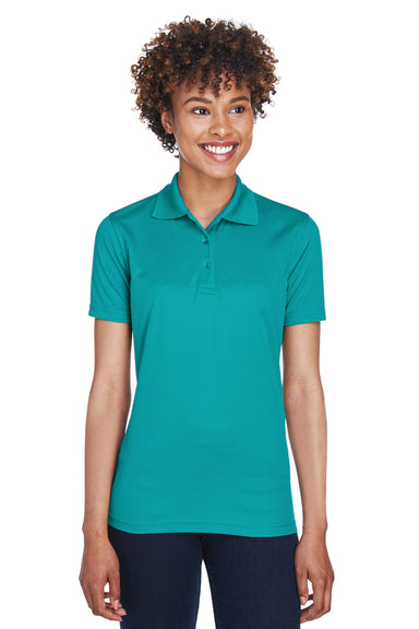 UltraClub 8210L Womens Cool & Dry Moisture Wicking Short Sleeve Polo Shirt Jade Green Front