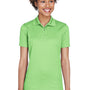 UltraClub Womens Cool & Dry Moisture Wicking Short Sleeve Polo Shirt - Light Green