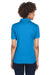 UltraClub 8210L Womens Cool & Dry Moisture Wicking Short Sleeve Polo Shirt Pacific Blue Back