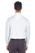 UltraClub 8210LS Mens Cool & Dry Moisture Wicking Long Sleeve Polo Shirt White Back