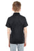 UltraClub 8210Y Youth Cool & Dry Moisture Wicking Short Sleeve Polo Shirt Black Back