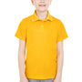 UltraClub Youth Cool & Dry Moisture Wicking Short Sleeve Polo Shirt - Gold
