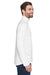 UltraClub 8230 Mens Cool & Dry Moisture Wicking 1/4 Zip Sweatshirt White Side