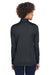 UltraClub 8230L Womens Cool & Dry Moisture Wicking 1/4 Zip Sweatshirt Black Back