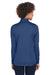 UltraClub 8230L Womens Cool & Dry Moisture Wicking 1/4 Zip Sweatshirt Navy Blue Back