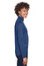UltraClub 8230L Womens Cool & Dry Moisture Wicking 1/4 Zip Sweatshirt Navy Blue Side