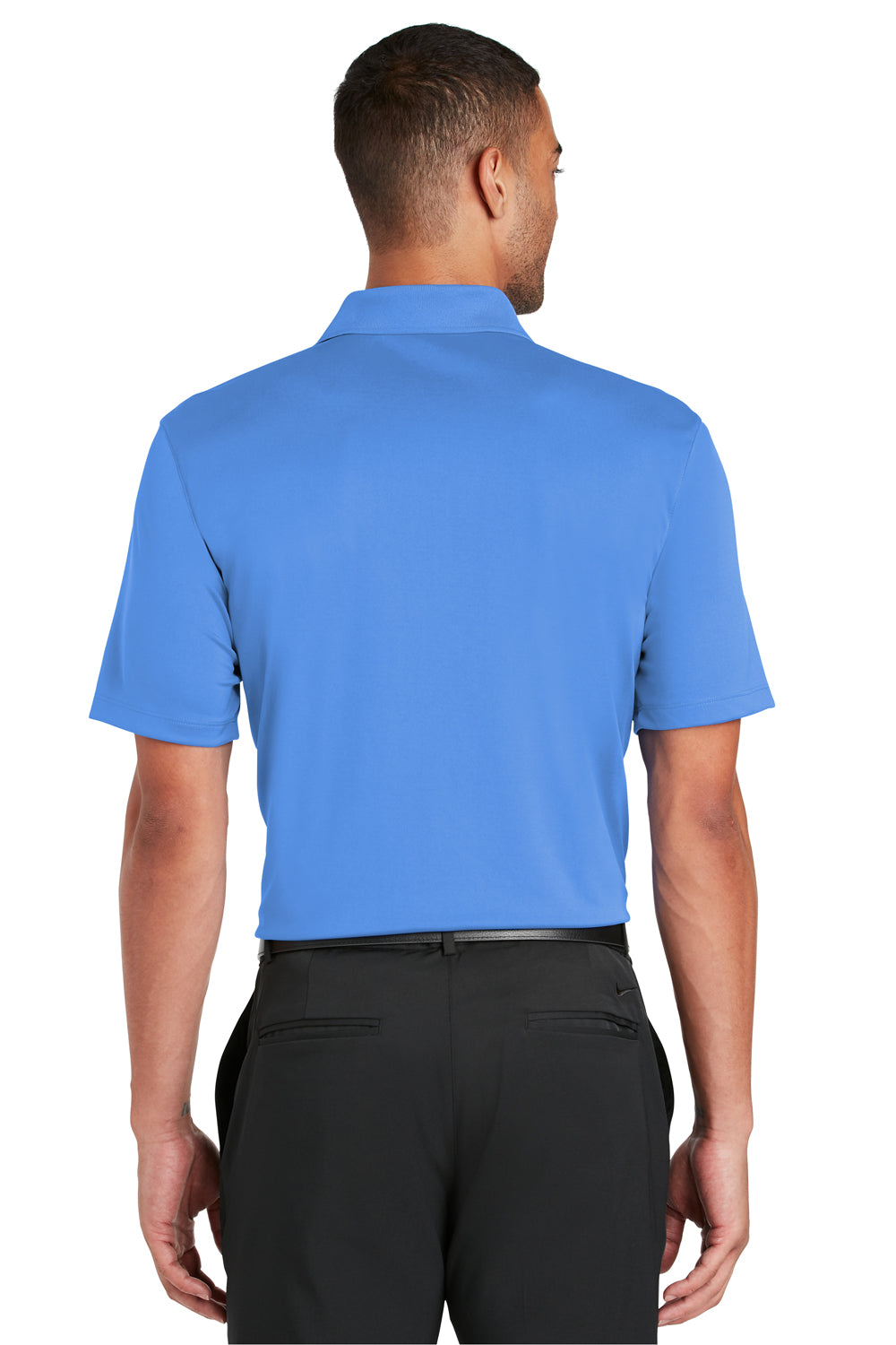 Nike 838956 Mens Players Dri-Fit Moisture Wicking Short Sleeve Polo Shirt Pacific Blue Back