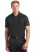 Nike 838958 Mens Dri-Fit Moisture Wicking Short Sleeve Polo Shirt Black Front
