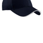Port & Company Mens Sandwich Bill Adjustable Hat - Navy Blue/White