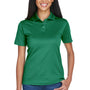 UltraClub Womens Cool & Dry Moisture Wicking Short Sleeve Polo Shirt - Forest Green