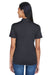 UltraClub 8404 Womens Cool & Dry Moisture Wicking Short Sleeve Polo Shirt Black Back