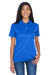 UltraClub 8404 Womens Cool & Dry Moisture Wicking Short Sleeve Polo Shirt Royal Blue Front