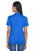 UltraClub 8404 Womens Cool & Dry Moisture Wicking Short Sleeve Polo Shirt Royal Blue Back