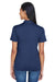 UltraClub 8404 Womens Cool & Dry Moisture Wicking Short Sleeve Polo Shirt Navy Blue Back