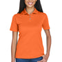 UltraClub Womens Cool & Dry Moisture Wicking Short Sleeve Polo Shirt - Orange - Closeout