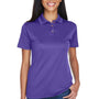 UltraClub Womens Cool & Dry Moisture Wicking Short Sleeve Polo Shirt - Purple - Closeout