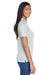 UltraClub 8404 Womens Cool & Dry Moisture Wicking Short Sleeve Polo Shirt Grey Side