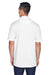UltraClub 8405 Mens Cool & Dry Moisture Wicking Short Sleeve Polo Shirt White Back