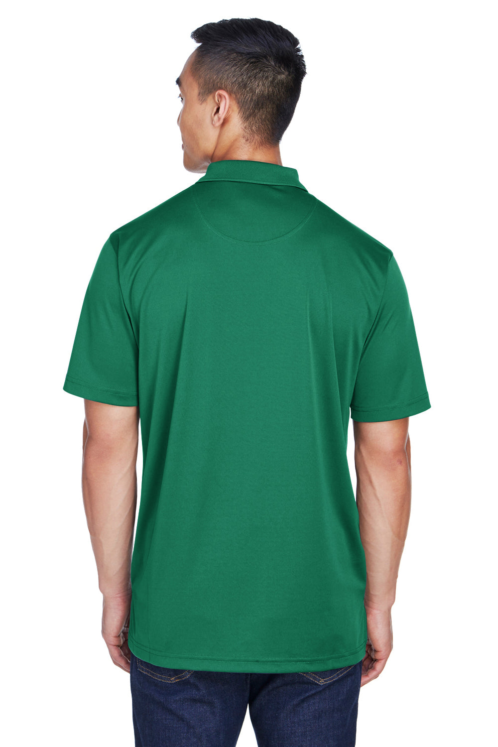 UltraClub 8405 Mens Cool & Dry Moisture Wicking Short Sleeve Polo Shirt Forest Green Back