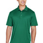 UltraClub Mens Cool & Dry Moisture Wicking Short Sleeve Polo Shirt - Forest Green