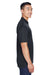 UltraClub 8405 Mens Cool & Dry Moisture Wicking Short Sleeve Polo Shirt Black Side
