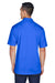 UltraClub 8405 Mens Cool & Dry Moisture Wicking Short Sleeve Polo Shirt Royal Blue Back