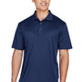 UltraClub Mens Cool & Dry Moisture Wicking Short Sleeve Polo Shirt - Navy Blue