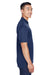 UltraClub 8405 Mens Cool & Dry Moisture Wicking Short Sleeve Polo Shirt Navy Blue Side