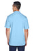 UltraClub 8405 Mens Cool & Dry Moisture Wicking Short Sleeve Polo Shirt Columbia Blue Back