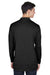 UltraClub 8405LS Mens Cool & Dry Moisture Wicking Long Sleeve Polo Shirt Black Back