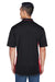 UltraClub 8406 Mens Cool & Dry Moisture Wicking Short Sleeve Polo Shirt Black/Red Back