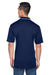 UltraClub 8406 Mens Cool & Dry Moisture Wicking Short Sleeve Polo Shirt Navy Blue/White Back