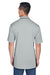 UltraClub 8406 Mens Cool & Dry Moisture Wicking Short Sleeve Polo Shirt Grey/Black Back