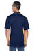 UltraClub 8406 Mens Cool & Dry Moisture Wicking Short Sleeve Polo Shirt Navy Blue/Gold Back