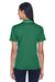 UltraClub 8406L Womens Cool & Dry Moisture Wicking Short Sleeve Polo Shirt Forest Green/White Back