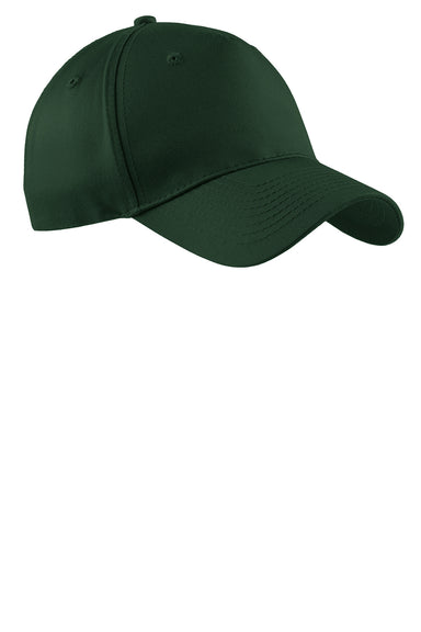 Port & Company CP86 Twill Adjustable Hat Hunter Green Front