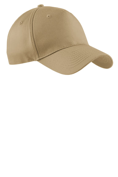 Port & Company CP86 Twill Adjustable Hat Khaki Front