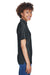 UltraClub 8414 Womens Cool & Dry Elite Performance Moisture Wicking Short Sleeve Polo Shirt Black Side