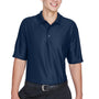 UltraClub Mens Cool & Dry Elite Performance Moisture Wicking Short Sleeve Polo Shirt - Navy Blue