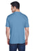 UltraClub 8420 Mens Cool & Dry Performance Moisture Wicking Short Sleeve Crewneck T-Shirt Indigo Blue Back