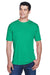 UltraClub 8420 Mens Cool & Dry Performance Moisture Wicking Short Sleeve Crewneck T-Shirt Kelly Green Front