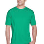 UltraClub Mens Cool & Dry Performance Moisture Wicking Short Sleeve Crewneck T-Shirt - Kelly Green