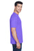UltraClub 8420 Mens Cool & Dry Performance Moisture Wicking Short Sleeve Crewneck T-Shirt Purple Side