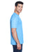 UltraClub 8420 Mens Cool & Dry Performance Moisture Wicking Short Sleeve Crewneck T-Shirt Columbia Blue Side
