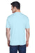 UltraClub 8420 Mens Cool & Dry Performance Moisture Wicking Short Sleeve Crewneck T-Shirt Ice Blue Back