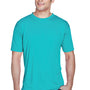 UltraClub Mens Cool & Dry Performance Moisture Wicking Short Sleeve Crewneck T-Shirt - Jade Green