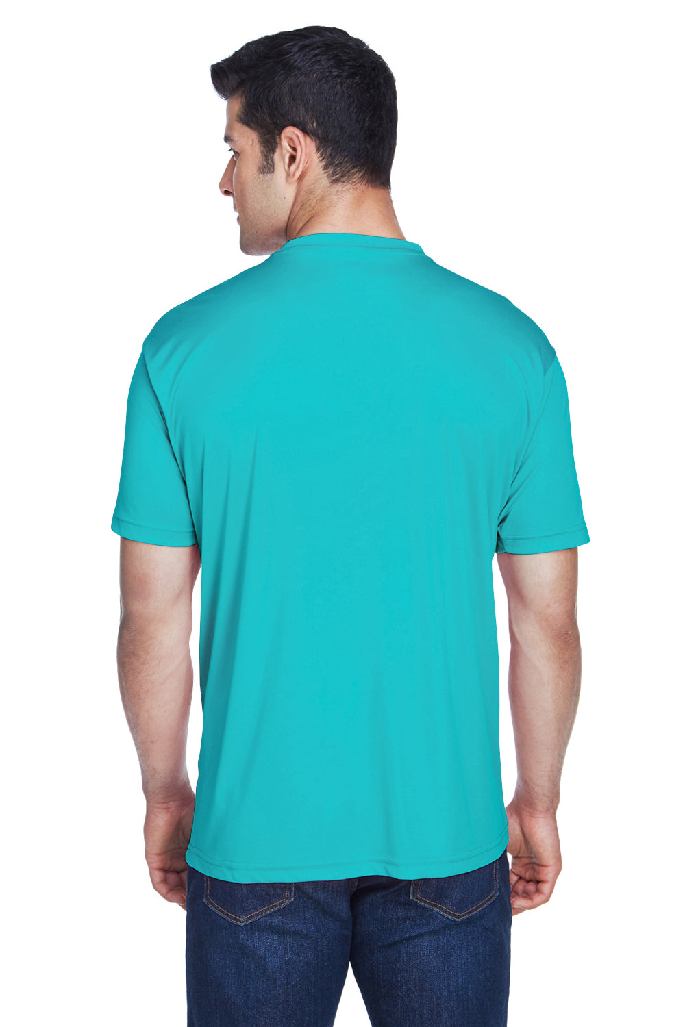 UltraClub 8420 Mens Cool & Dry Performance Moisture Wicking Short Sleeve Crewneck T-Shirt Jade Green Back