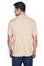 UltraClub 8420 Mens Cool & Dry Performance Moisture Wicking Short Sleeve Crewneck T-Shirt Sand Brown Back