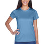 UltraClub Womens Cool & Dry Performance Moisture Wicking Short Sleeve Crewneck T-Shirt - Indigo Blue