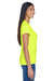 UltraClub 8420L Womens Cool & Dry Performance Moisture Wicking Short Sleeve Crewneck T-Shirt Bright Yellow Side